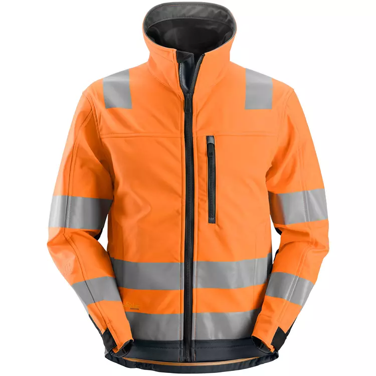 Snickers Workwear Snickers AllroundWork Softshelljacke, Hi-vis Orange/Grau, Herren 12 Snickers Workwear Snickers AllroundWork Softshelljacke, Hi-vis Orange/Grau, Herren – Bild 10