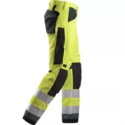 Snickers Workwear Snickers AllroundWork Arbeitshose, Hi-vis Gelb/Grau, Herren -Snickers Workwear Verkäufe 101042 40