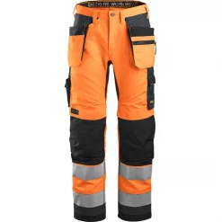 Snickers Workwear Snickers AllroundWork Handwerkerhose, HI-Vis Orange/Steel Grey, Herren