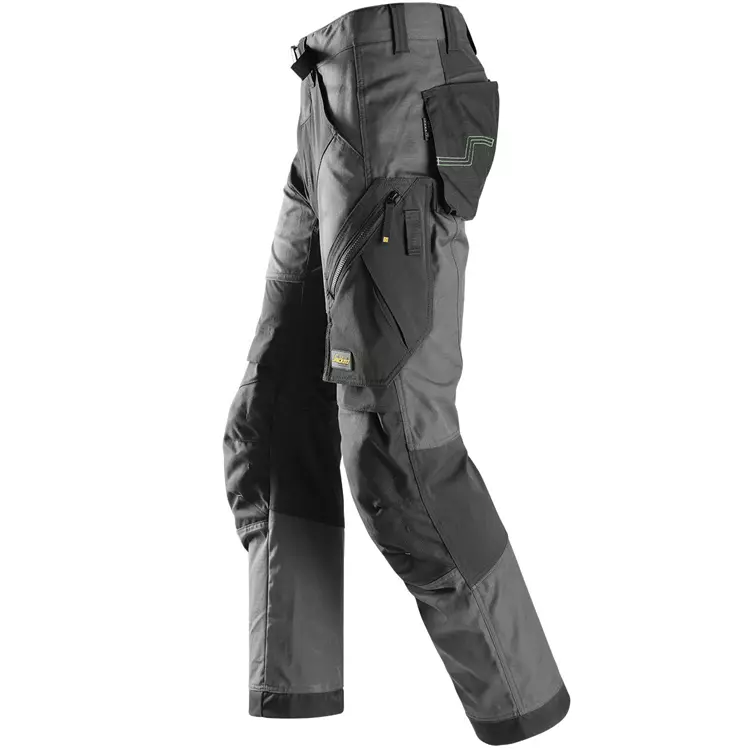 Snickers Workwear Snickers FlexiWork Arbeitshose, Stahlgrau/Schwarz, Herren 7 Snickers Workwear Snickers FlexiWork Arbeitshose, Stahlgrau/Schwarz, Herren – Bild 5