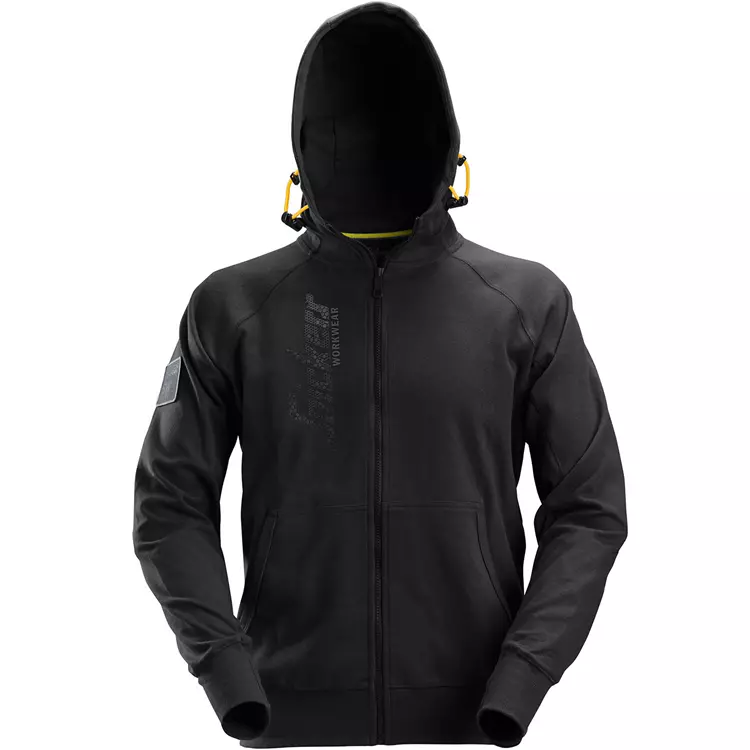 Snickers Workwear Snickers Logo-Kapuzenpullover Mit Reißverschluss, Schwarz, Herren 3 Snickers Workwear Snickers Logo-Kapuzenpullover Mit Reißverschluss, Schwarz, Herren