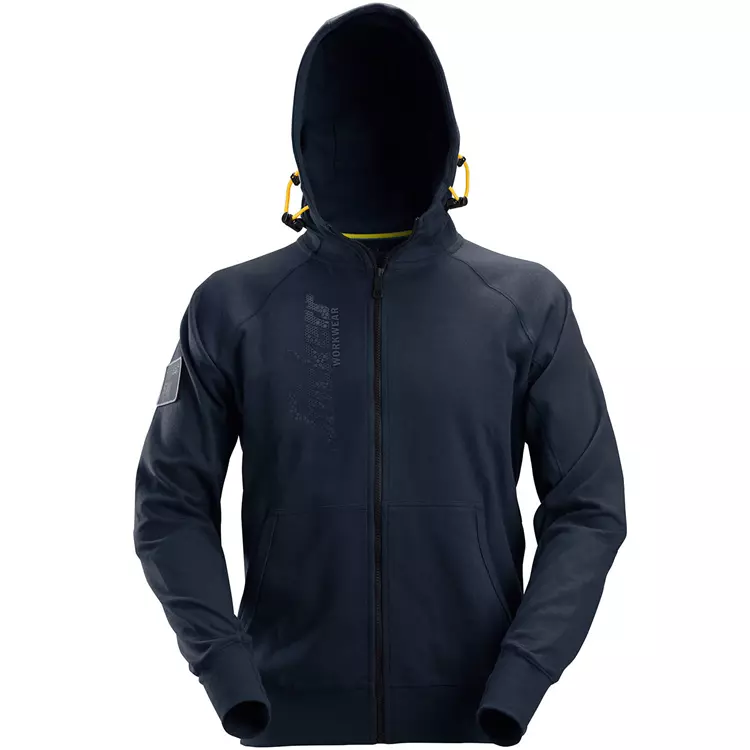 Snickers Workwear Snickers Logo-Kapuzenpullover Mit Reißverschluss, Hellgrau Meliert, Herren 13 Snickers Workwear Snickers Logo-Kapuzenpullover Mit Reißverschluss, Hellgrau Meliert, Herren – Bild 11