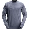 Snickers Workwear Snickers Sweatshirt Mit Logo, Dunkel Blaumeliert, Herren -Snickers Workwear Verkäufe 102192 10 2