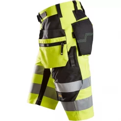 Snickers Workwear Snickers FlexiWork Handwerkershorts, Hi-vis Gelb/Schwarz, Herren -Snickers Workwear Verkäufe 102306 40