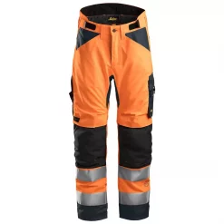Snickers Workwear Snickers AllroundWork 37,5® Winterhose+, HI-Vis Orange/Steel Grey, Herren