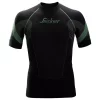 Snickers Workwear Snickers FlexWork Nahtloses T-Shirt, Schwarz/Grau, Herren -Snickers Workwear Verkäufe 104627 10