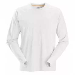 Snickers Workwear Snickers AllroundWork Langärmliges T-Shirt, Weiß, Herren, Hellgrau Meliert -Snickers Workwear Verkäufe 106491 10 1