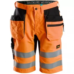 Snickers Workwear Snickers LiteWork Handwerkershorts, Hi-Vis Orange/Schwarz, Herren -Snickers Workwear Verkäufe 106773 10 1