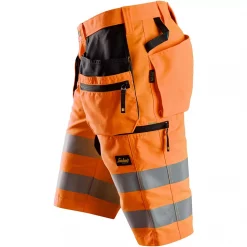 Snickers Workwear Snickers LiteWork Handwerkershorts, Hi-Vis Orange/Schwarz, Herren -Snickers Workwear Verkäufe 106773 30