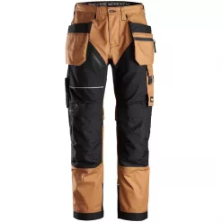 Snickers Workwear Snickers RuffWork Canvas+ Handwerkerhose, Braun/Schwarz, Herren -Snickers Workwear Verkäufe 110143 10 1
