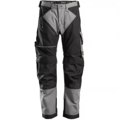 Snickers Workwear Snickers RuffWork Canvas+ Arbeitshose, Grau/Schwarz, Herren