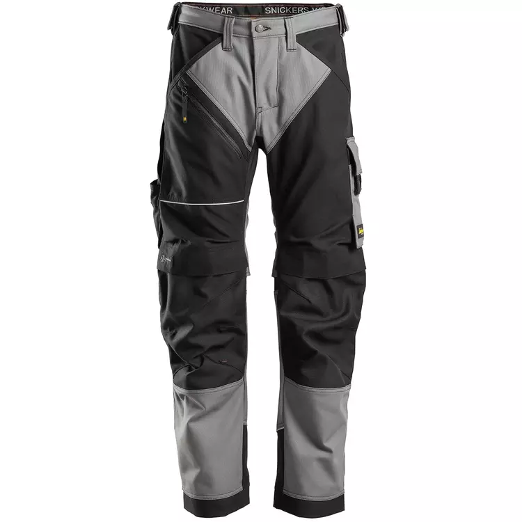 Snickers Workwear Snickers RuffWork Canvas+ Arbeitshose, Stahlgrau/Schwarz, Herren 11 Snickers Workwear Snickers RuffWork Canvas+ Arbeitshose, Stahlgrau/Schwarz, Herren – Bild 10