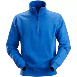 Snickers Workwear Snickers Sweatshirt Mit Kurzem Reißverschluss, Blau, Herren