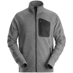 Snickers Workwear Snickers FlexiWork Fleecejacke, Grau/Schwarz, Herren