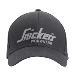 Snickers Workwear Snickers Logo Cap, Stahlgrau/Schwarz, Zubehör & Sicherheit