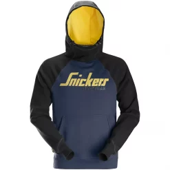Snickers Workwear Snickers AllroundWork Logo Kapuzenpullover, Navy/Schwarz, Herren