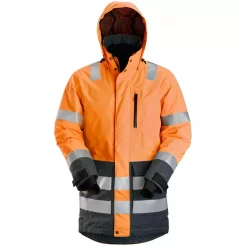 Snickers Workwear Snickers AllroundWork Winterparka, Hi-vis Orange/anthrazit, Herren