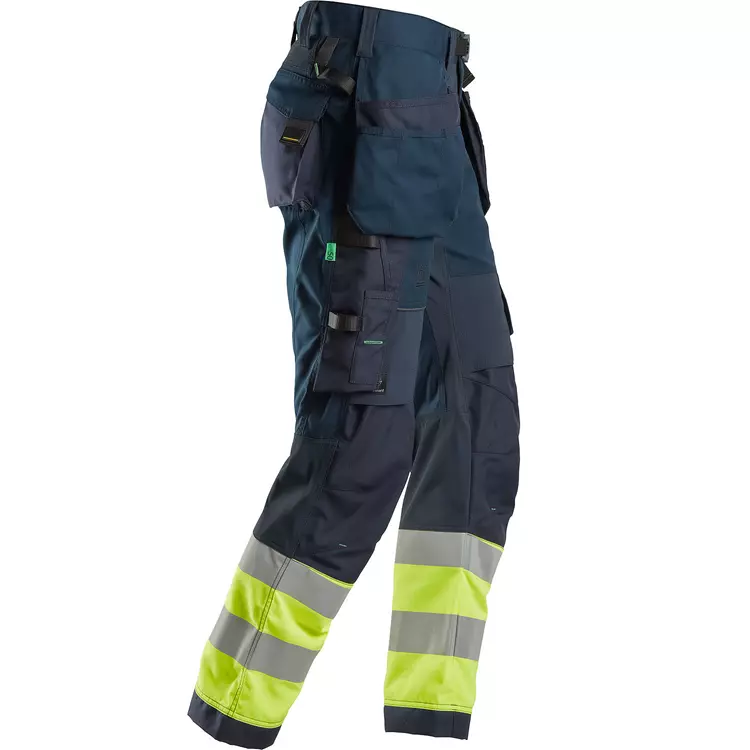 Snickers Workwear Snickers FlexiWork Handwerkerhose, Marine/Hi-Vis Gelb, Herren 9 Snickers Workwear Snickers FlexiWork Handwerkerhose, Marine/Hi-Vis Gelb, Herren – Bild 7
