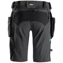Snickers Workwear Snickers LiteWork Handwerkershorts Full Stretch, Stahlgrau/Schwarz, Herren -Snickers Workwear Verkäufe 116731 20