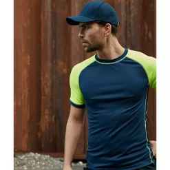 Snickers Workwear Snickers AllroundWork Neon T-Shirt, Navy/Neon Gelb, Herren -Snickers Workwear Verkäufe 116739 20