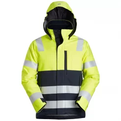 Snickers Workwear Snickers ProtecWork Winterjacke, Hi-vis Gelb/marine, Herren