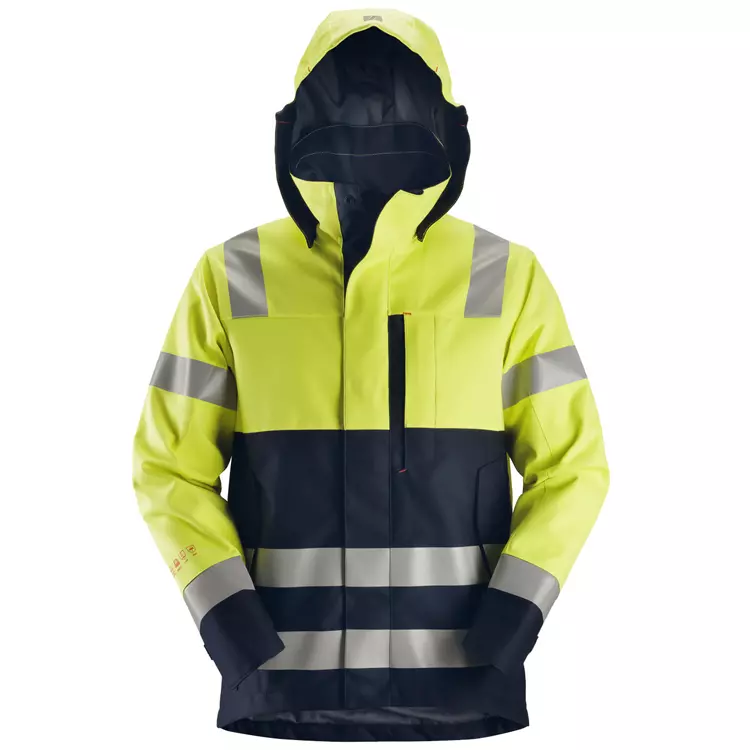 Snickers Workwear Snickers ProtecWork Shelljacke, Hi-vis Gelb/marine, Herren 3 Snickers Workwear Snickers ProtecWork Shelljacke, Hi-vis Gelb/marine, Herren