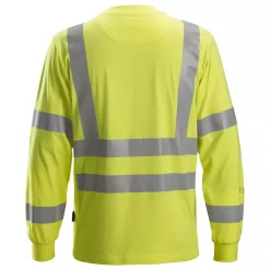 Snickers Workwear Snickers ProtecWork Langärmeliges T-Shirt, Hi-Vis Gelb, Herren -Snickers Workwear Verkäufe 119321 30