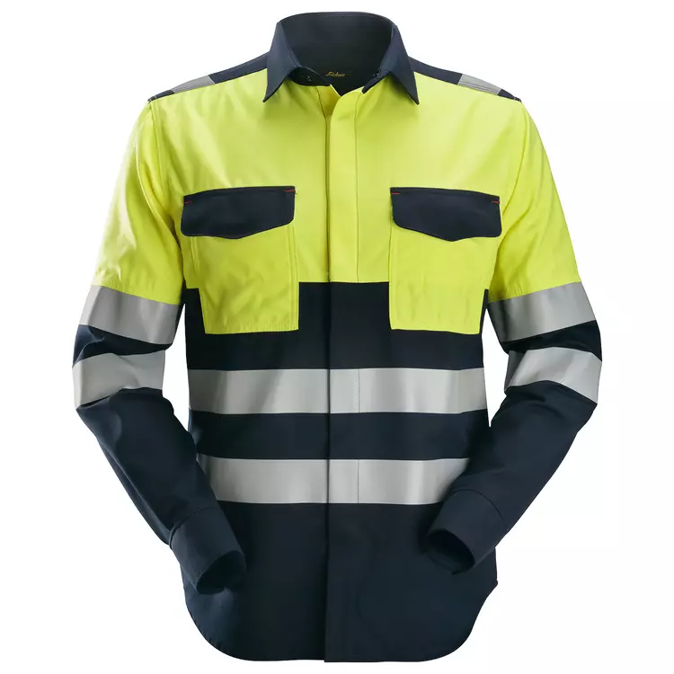 Snickers Workwear Snickers ProtecWork Arbeitshemd, Navy/Hi-Vis Gelb, Herren 3 Snickers Workwear Snickers ProtecWork Arbeitshemd, Navy/Hi-Vis Gelb, Herren