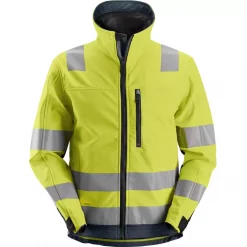 Snickers Workwear Snickers AllroundWork Softshelljacke, Hi-vis Gelb/marine, Herren