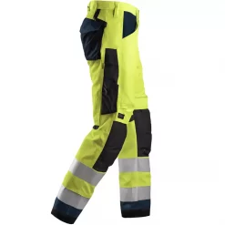 Snickers Workwear Snickers AllroundWork Arbeitshose, Hi-vis Gelb/marine, Herren -Snickers Workwear Verkäufe 120354 40