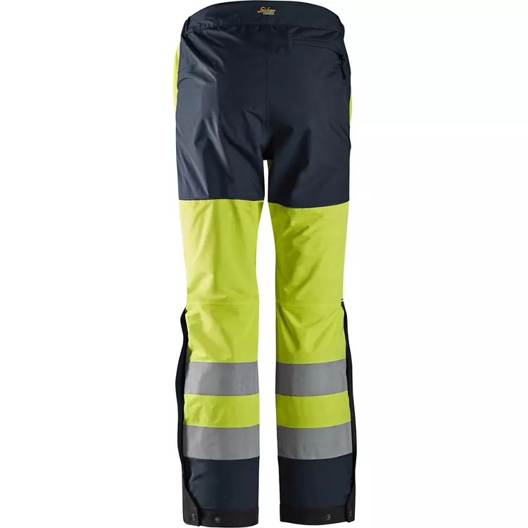 Snickers Workwear Snickers AllroundWork Shellhose, Hi-vis Gelb/marine, Herren 5 Snickers Workwear Snickers AllroundWork Shellhose, Hi-vis Gelb/marine, Herren – Bild 3