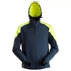 Snickers Workwear Snickers FlexiWork Hoodie, Marine/Neon Gelb, Herren