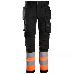 Snickers Workwear Snickers AllroundWork Handwerkerhose, Schwarz/Hi-vis Orange, Herren -Snickers Workwear Verkäufe 132306 10 1