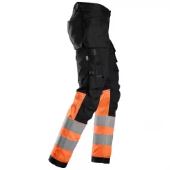 Snickers Workwear Snickers AllroundWork Handwerkerhose, Schwarz/Hi-vis Orange, Herren -Snickers Workwear Verkäufe 132306 40