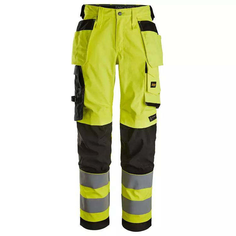 Snickers Workwear Snickers Damen Handwerkerhose, Hi-vis Gelb/Schwarz 3 Snickers Workwear Snickers Damen Handwerkerhose, Hi-vis Gelb/Schwarz