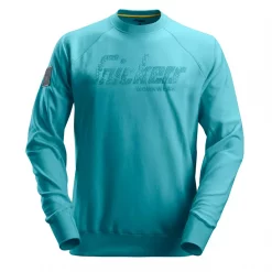 Snickers Workwear Snickers Sweatshirt Mit Logo, Aquablau, Herren