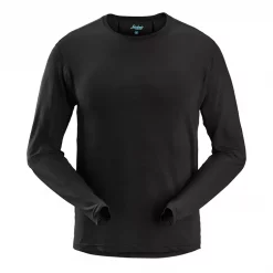 Snickers Workwear Snickers LiteWork Langärmliges T-Shirt, Schwarz, Herren