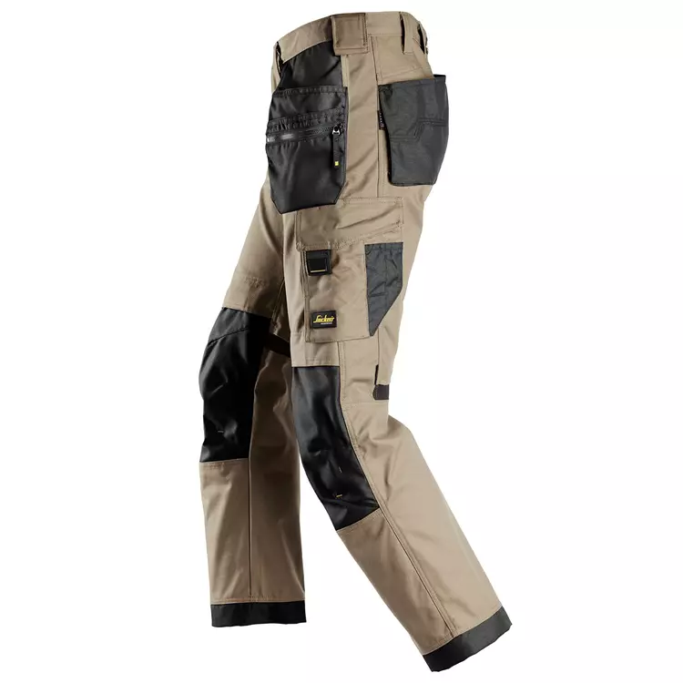 Snickers Workwear Snickers AllroundWork Canvas+ Handwerkerhose, Khaki/Schwarz, Herren 9 Snickers Workwear Snickers AllroundWork Canvas+ Handwerkerhose, Khaki/Schwarz, Herren – Bild 7