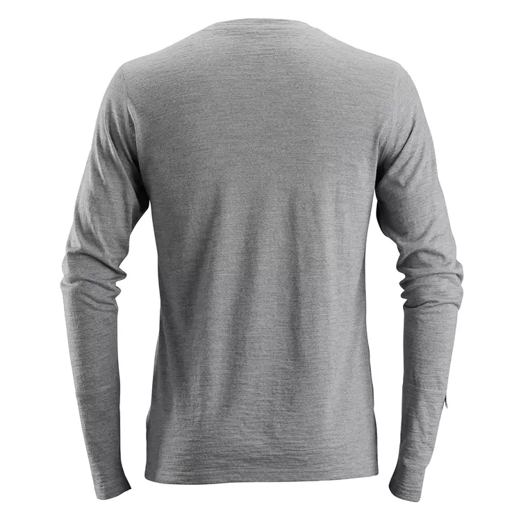 Snickers Workwear Snickers AllroundWork Langärmliges T-Shirt Merinowolle, Grau Meliert, Herren 5 Snickers Workwear Snickers AllroundWork Langärmliges T-Shirt Merinowolle, Grau Meliert, Herren – Bild 3