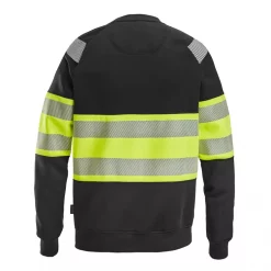 Snickers Workwear Snickers Sweatshirt, Schwarz/Hi-Vis Gelb, Herren -Snickers Workwear Verkäufe 135720 20