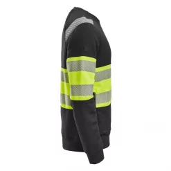 Snickers Workwear Snickers Sweatshirt, Schwarz/Hi-Vis Gelb, Herren -Snickers Workwear Verkäufe 135720 30