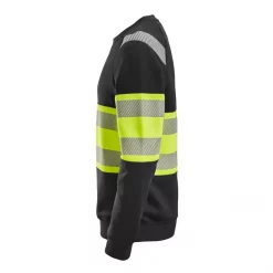 Snickers Workwear Snickers Sweatshirt, Schwarz/Hi-Vis Gelb, Herren -Snickers Workwear Verkäufe 135720 40