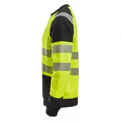 Snickers Workwear Snickers Sweatshirt, Hi-vis Gelb/Schwarz, Herren -Snickers Workwear Verkäufe 135721 40