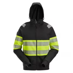 Snickers Workwear Snickers Hoodie, Schwarz/Hi-Vis Gelb, Herren