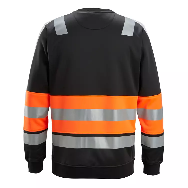 Snickers Workwear Snickers Sweatshirt, Schwarz/Hi-vis Orange, Herren 5 Snickers Workwear Snickers Sweatshirt, Schwarz/Hi-vis Orange, Herren – Bild 3
