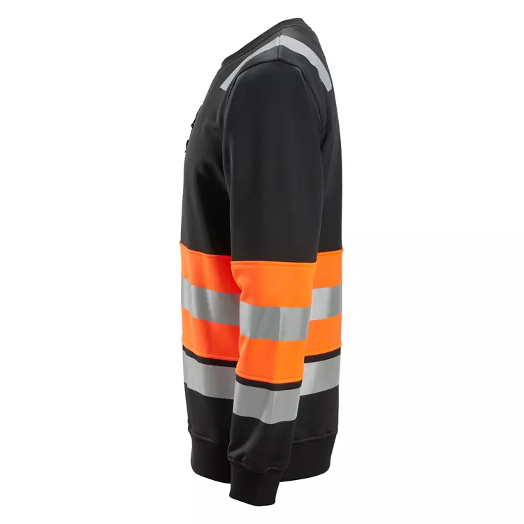 Snickers Workwear Snickers Sweatshirt, Schwarz/Hi-vis Orange, Herren 9 Snickers Workwear Snickers Sweatshirt, Schwarz/Hi-vis Orange, Herren – Bild 7