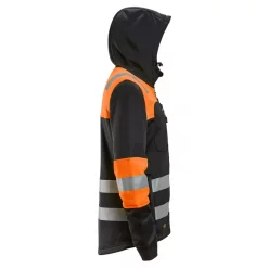 Snickers Workwear Snickers Hoodie, Schwarz/Hi-vis Orange, Herren -Snickers Workwear Verkäufe 135738 30