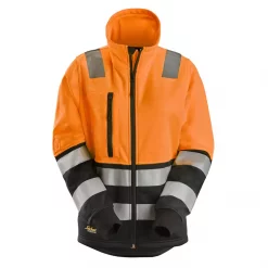 Snickers Workwear Snickers Damen Sweatjacke, Hi-Vis Orange/Schwarz