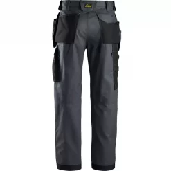 Snickers Workwear Snickers Canvas+ Handwerkerhose, Stahlgrau/Schwarz, Herren -Snickers Workwear Verkäufe 3808 20
