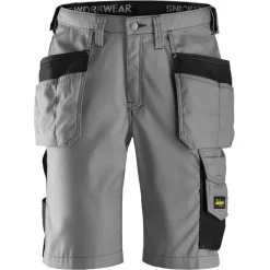 Snickers Workwear Snickers Handwerkershorts, Grau/Schwarz, Herren